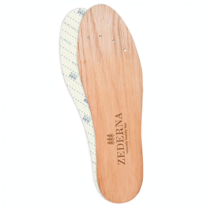 Cedar wood shoe insoles product image Silver Care